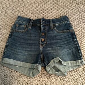 hollister, jean shorts, size 00
